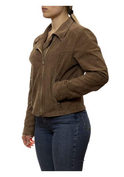 giubbino camoscio tortora PK BY PASKAL | 073CAM-TORTORA